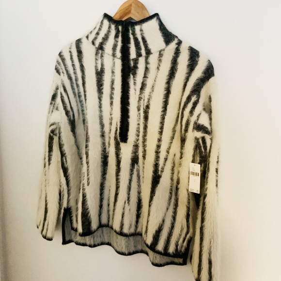 NWT soft anthro eyelash sweater half zip pullover - Picture 7 of 7